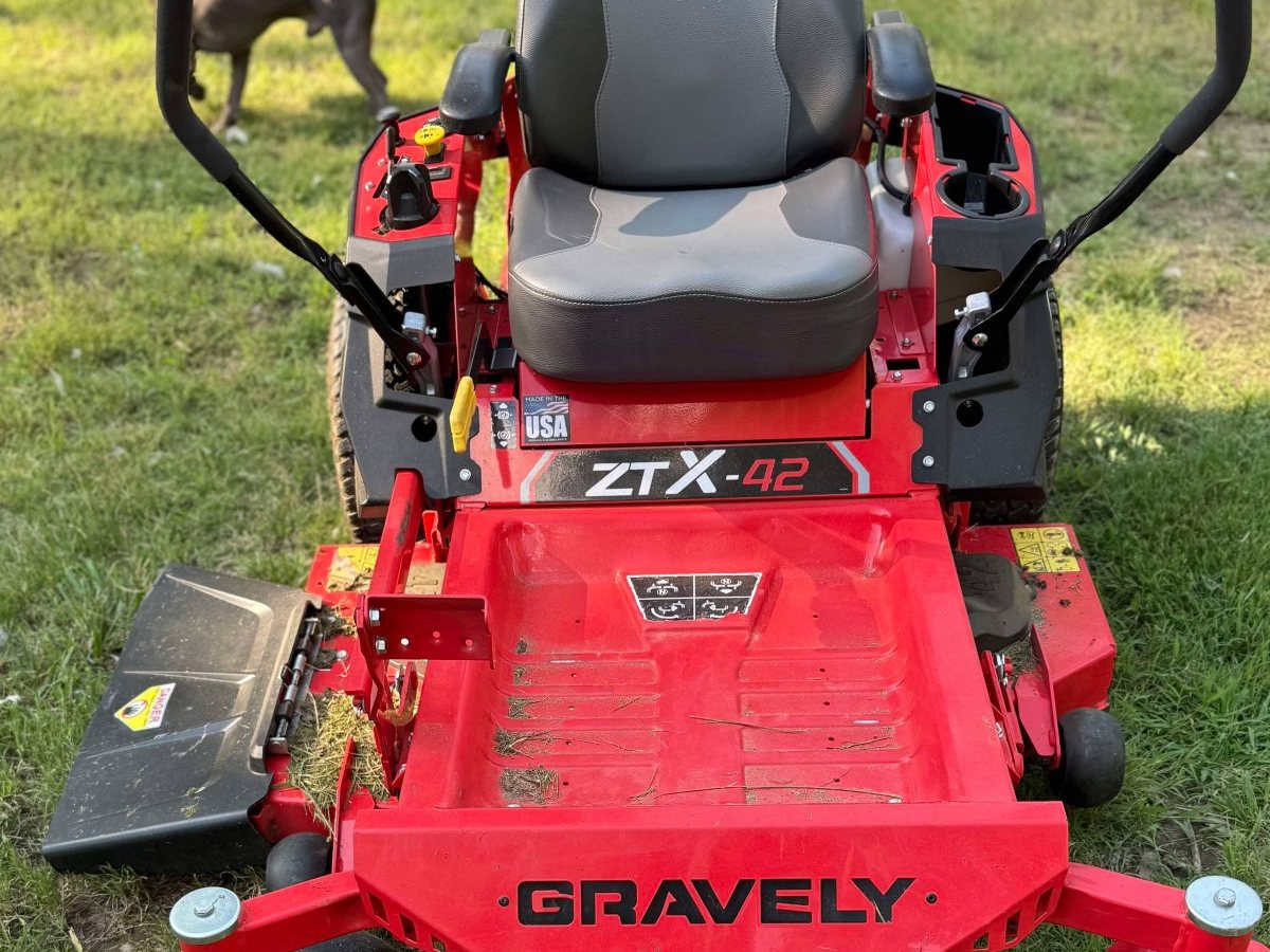 Zero turn mower for lawn and property maintenance